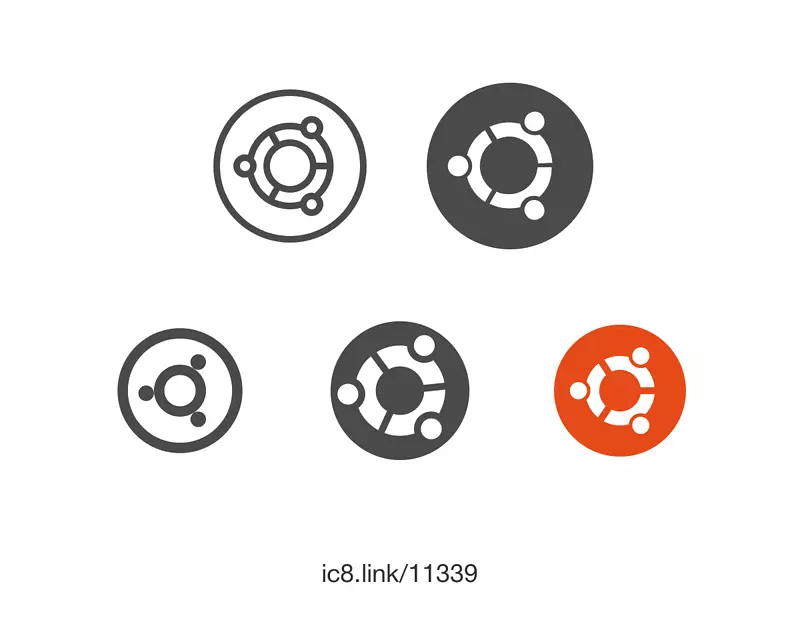 linux发行版ubuntu计算机图标操作系统旋转器