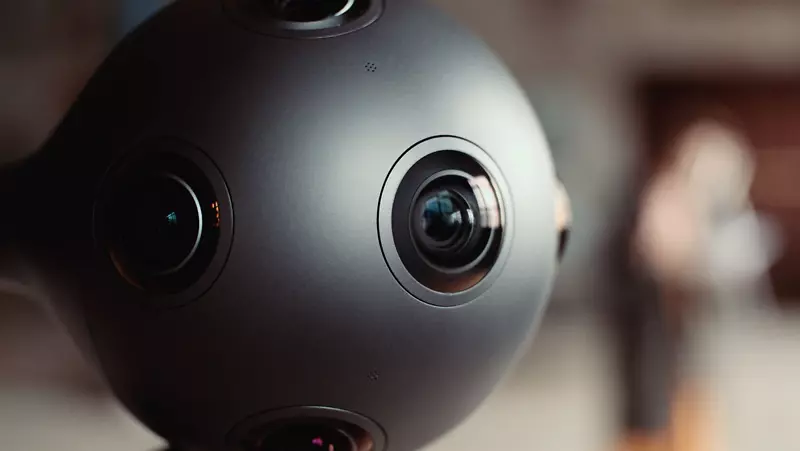 诺基亚Ozo麦克风虚拟现实耳机摄像机沉浸式视频360摄像机