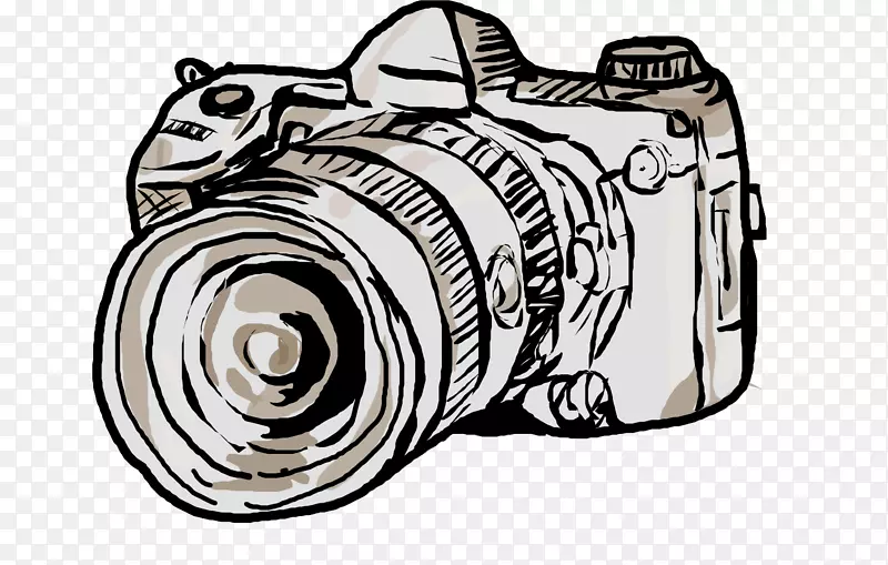 照相机镜头绘图摄影剪贴画艺术照相机