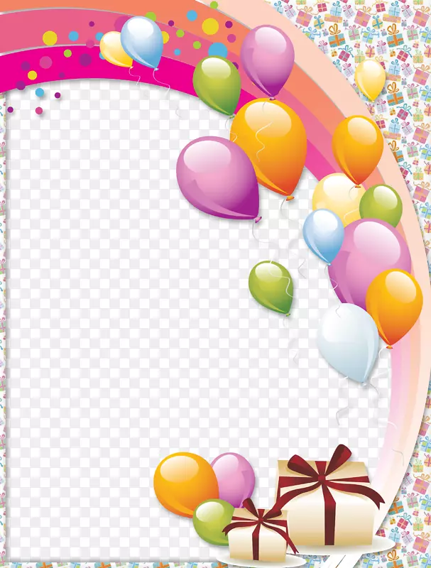 生日蛋糕相框祝你生日快乐剪贴画生日
