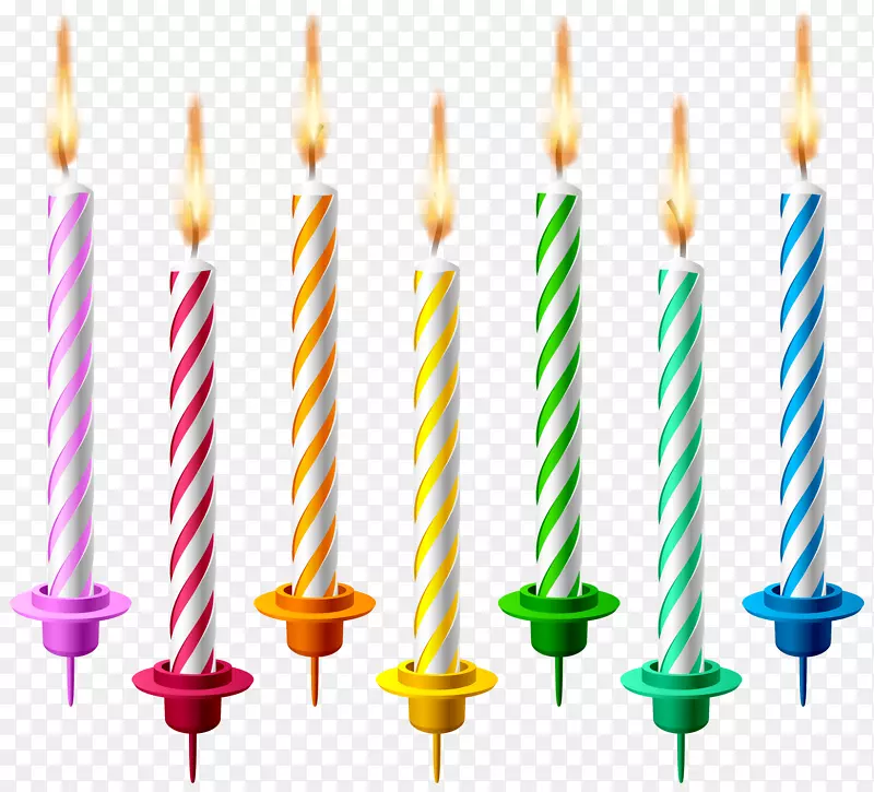 生日蛋糕蜡烛夹艺术-蜡烛