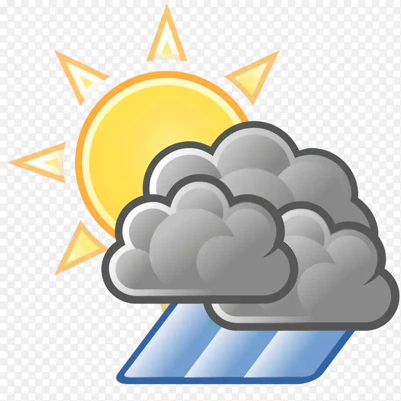 天气预报电脑图标剪贴画云彩