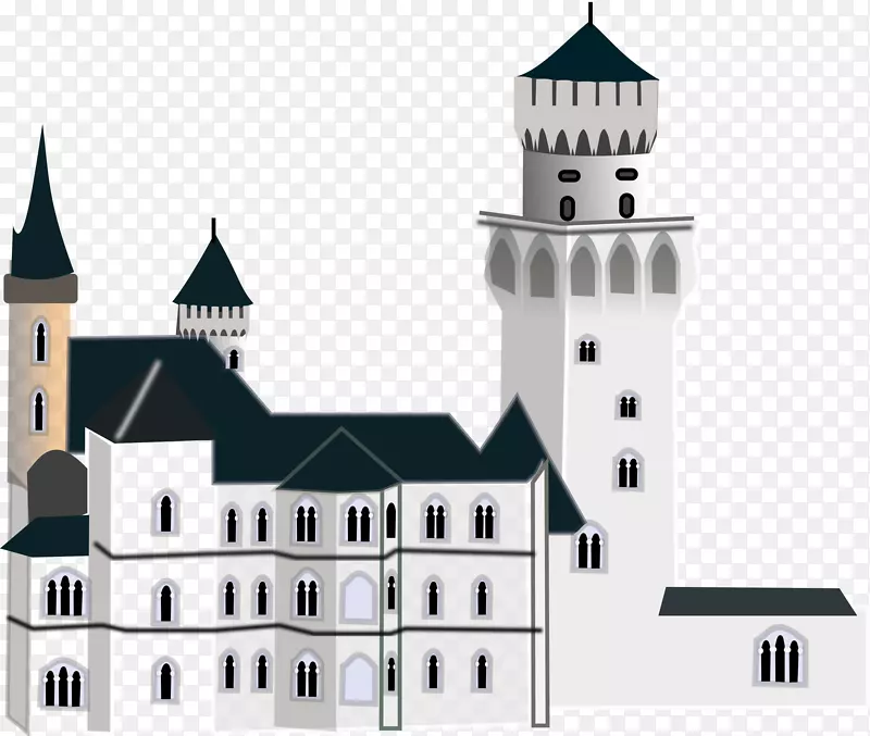 纽斯万斯坦城堡剪贴画-城堡