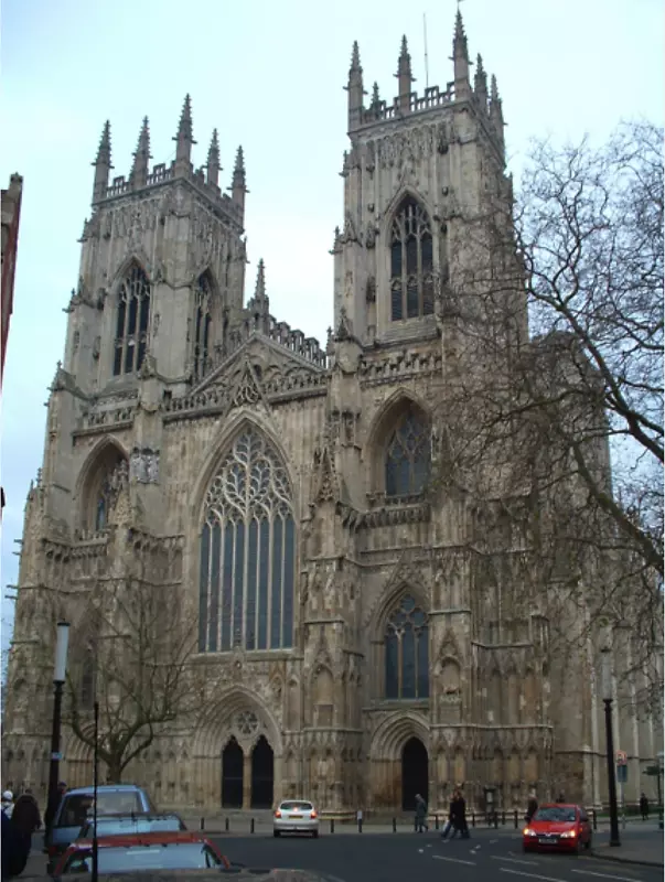 英格兰中世纪大教堂的约克牧师建筑，哥特式建筑，教堂-大教堂