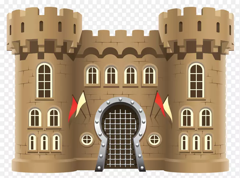 城堡防御工事剪贴画-城堡
