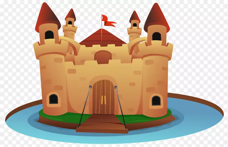 卡通城堡剪贴画-城堡