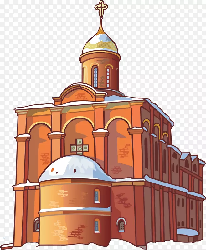 欧洲庙宇教堂剪贴画-教堂