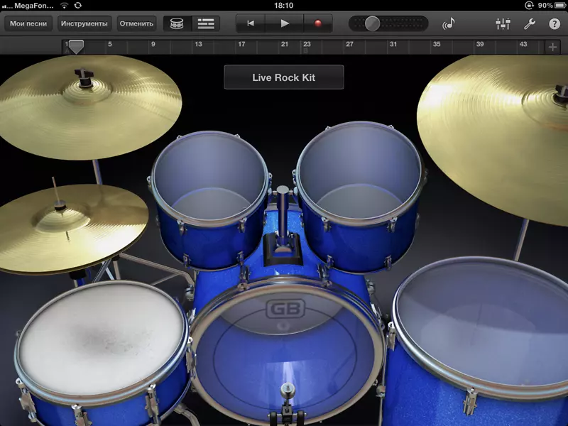 iPad 2 iPad迷你2 iPodTouch GarageBand-鼓