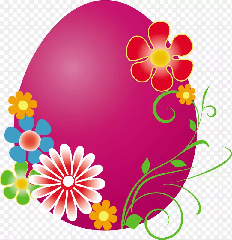 复活节兔子快乐复活节彩蛋剪贴画-复活节