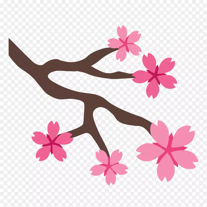 电脑图标樱花剪贴画