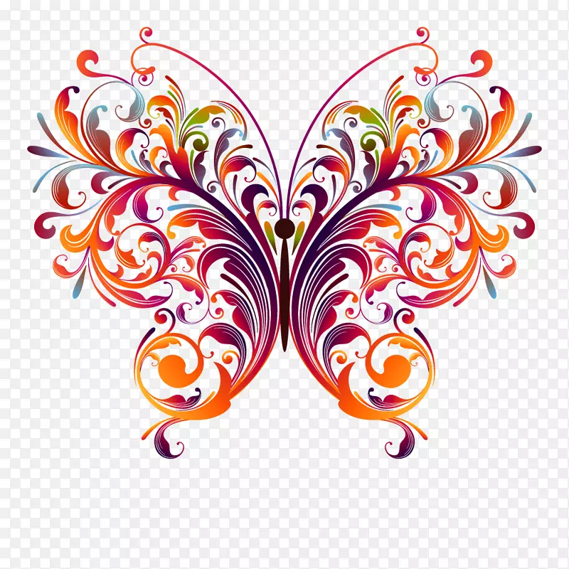 蝴蝶海报夹艺术-装饰品