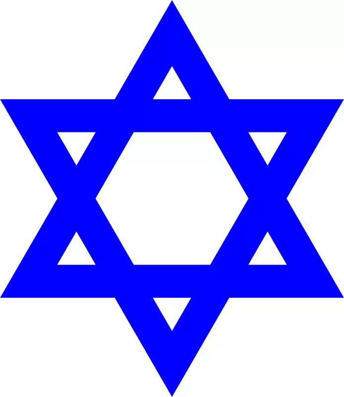 大卫六星犹太教剪贴画-犹太教