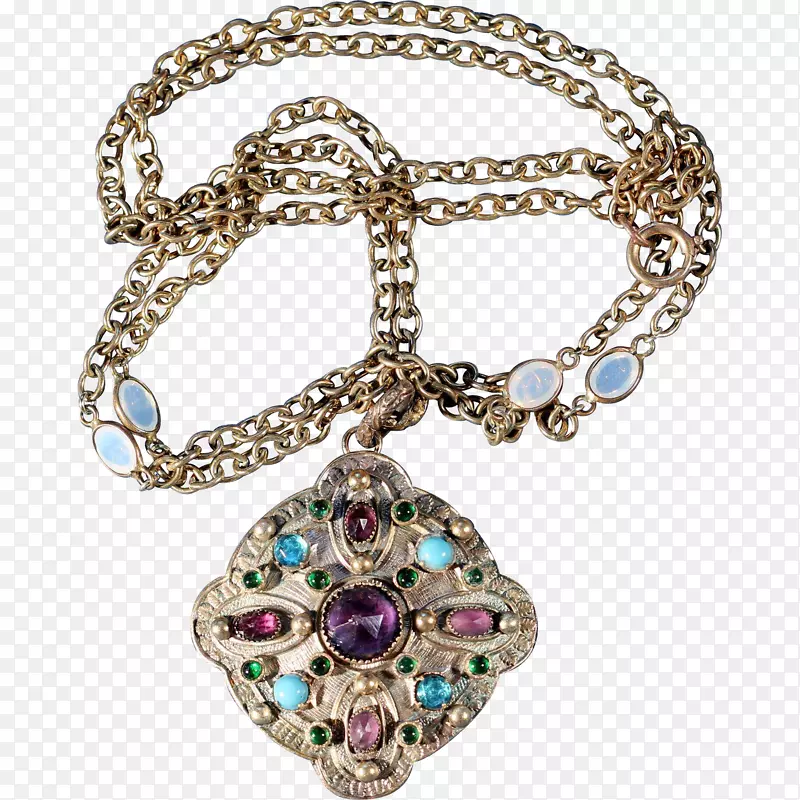 珠宝魅力和吊坠项链古董链-珠宝