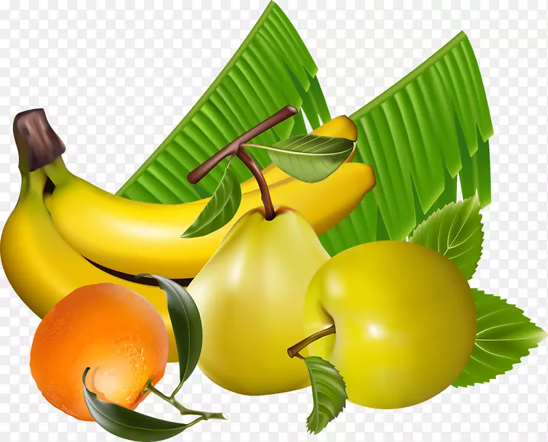 果汁浆果香蕉-香蕉叶
