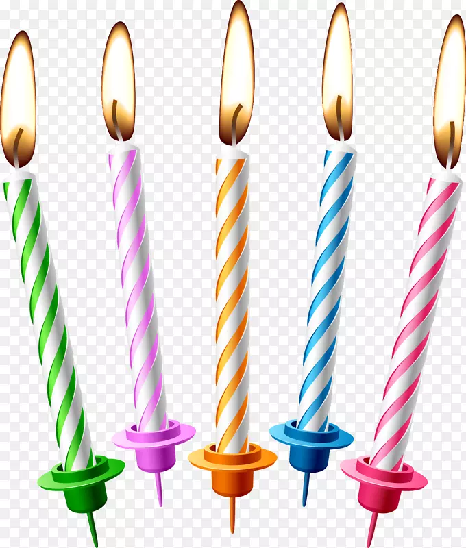 生日蛋糕蜡烛摄影剪贴画-Joyeux周年纪念