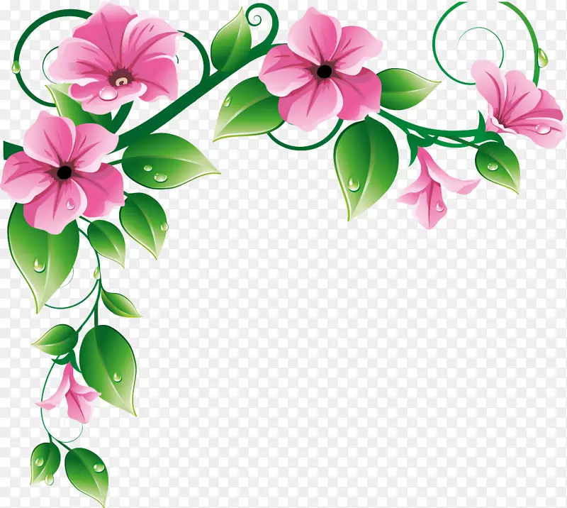 花卉设计剪贴画-拉克希米