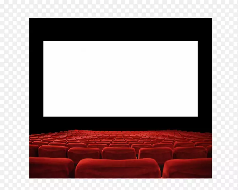 电影院矩形投影屏幕显示装置方形电影院