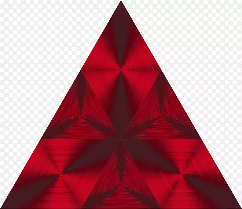 红色三角形棱镜