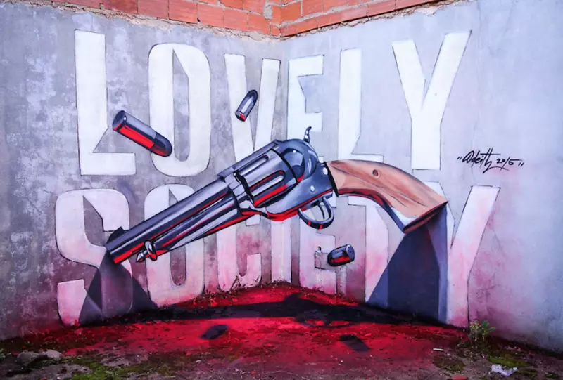 葡萄牙街头涂鸦艺术家