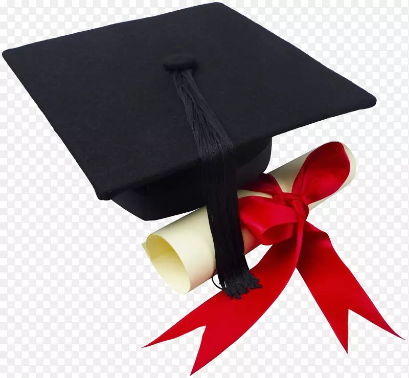 帕塞克县社区学院毕业典礼广场学术帽文凭剪贴画-毕业典礼