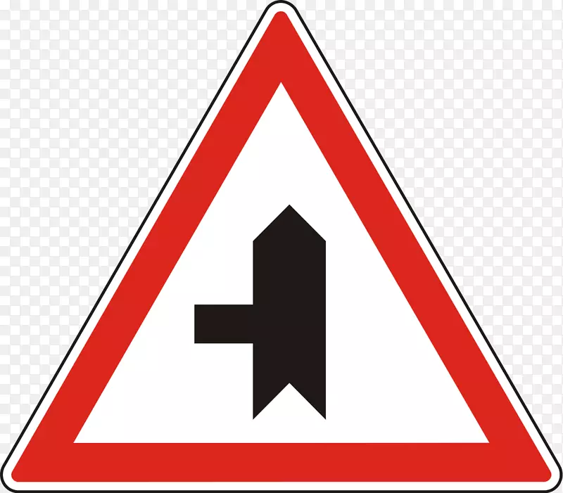 道路交通标志警示标志摄影-道路标志