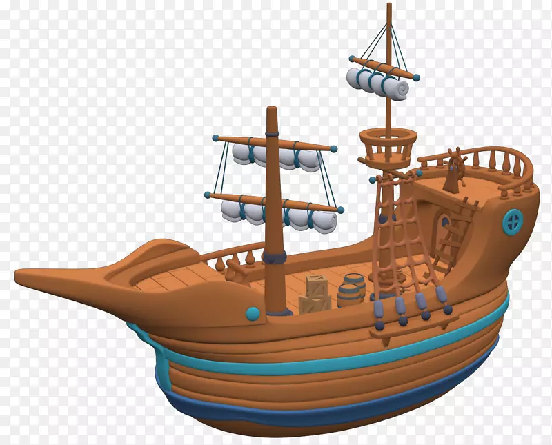 帆船、动画-船