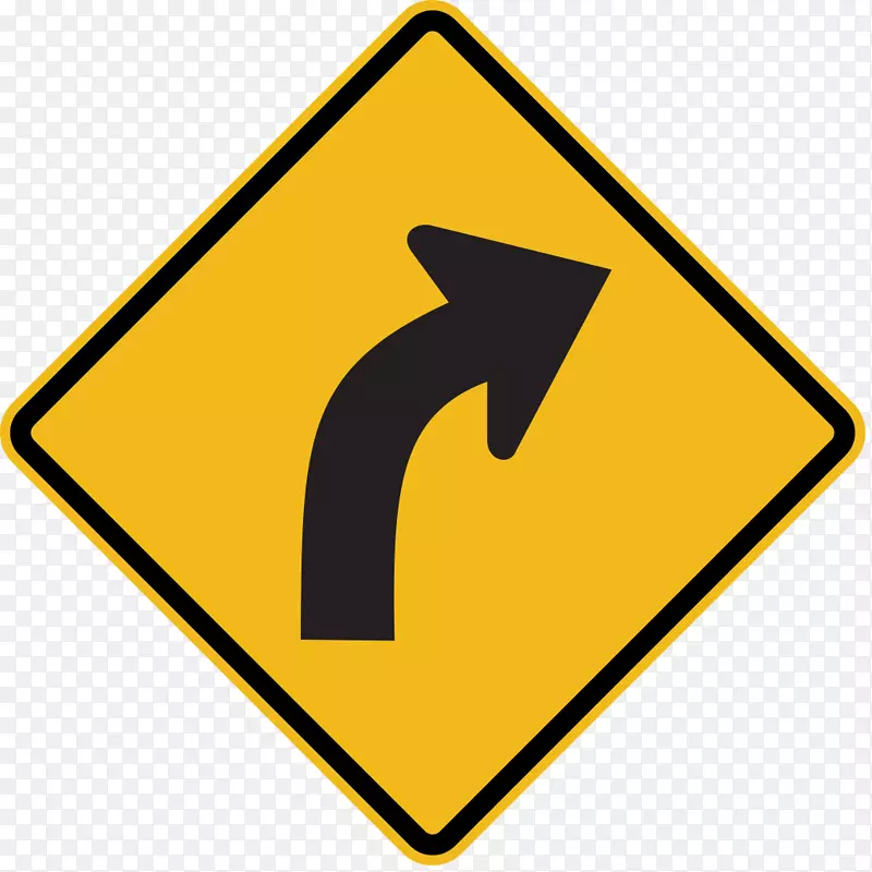警告标志曲线道路交通标志-道路标志