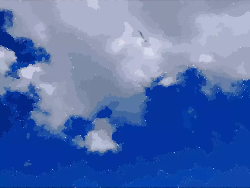 半边天云层大气的地球剪贴画-天空