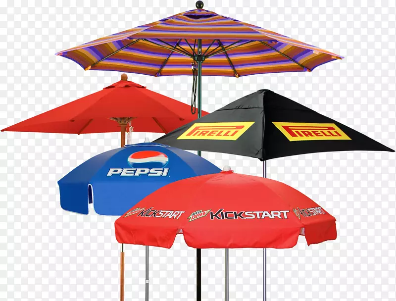 雨伞印刷露台促销广告-天井