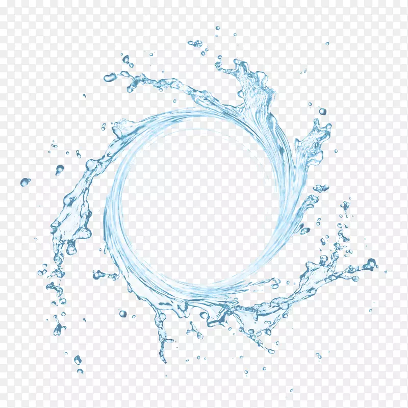 水循环落水夹艺术-全息PNG