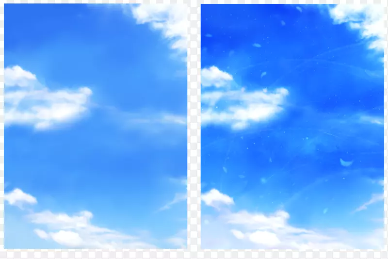 蓝天云彩-大地的艺术氛围