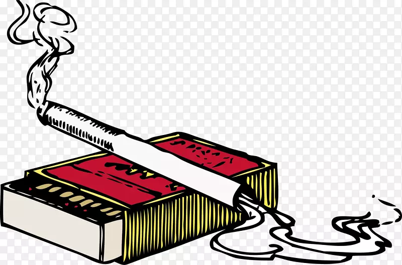 烟盒烟夹艺术-吸烟