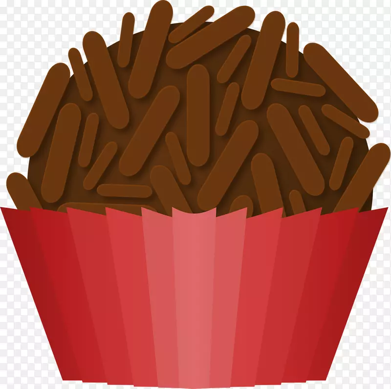 布里加迪罗蛋糕球巧克力布朗尼纸杯蛋糕-糖果