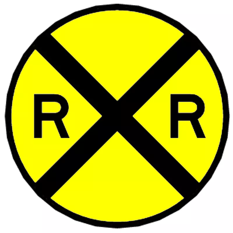 铁路运输列车平行线标志轨道交通标志
