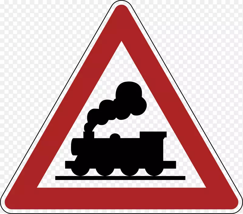 铁路运输等级横过交通标志警告标志道路-交通标志
