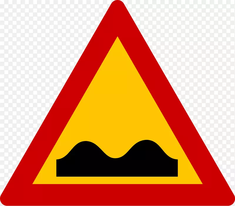 汽车减速带交通标志警告标志限速-交通标志
