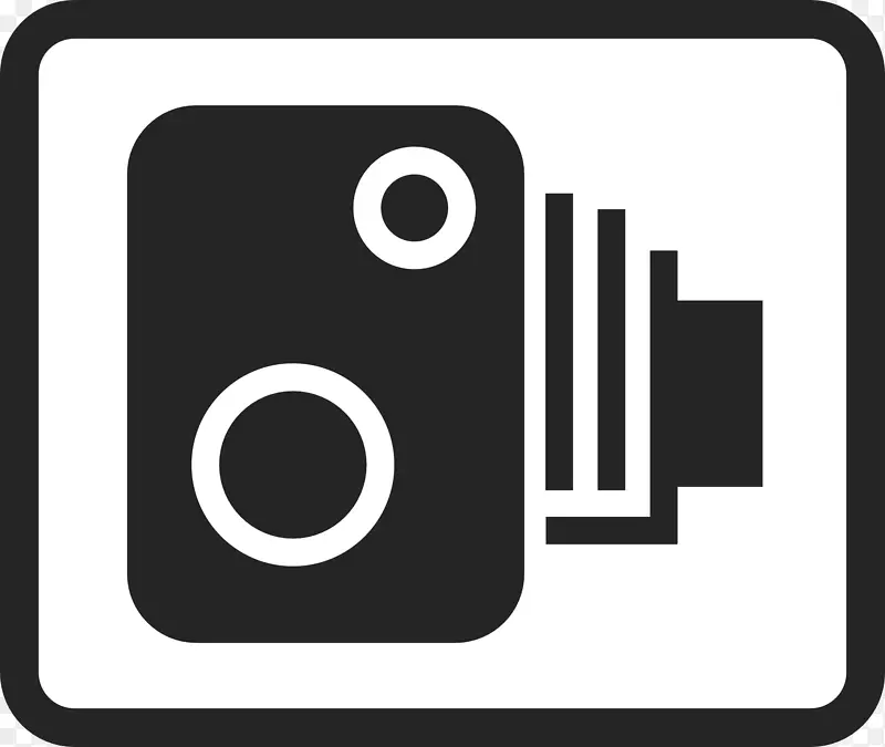 交通执法摄像头速度限制交通标志剪辑艺术相机标志