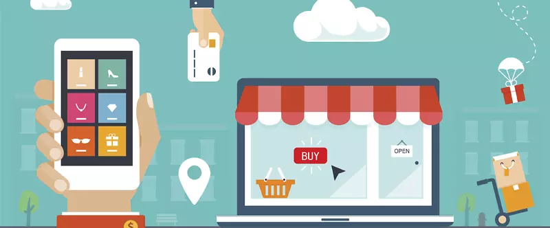 零售客户体验消费者电子商务-商业用途