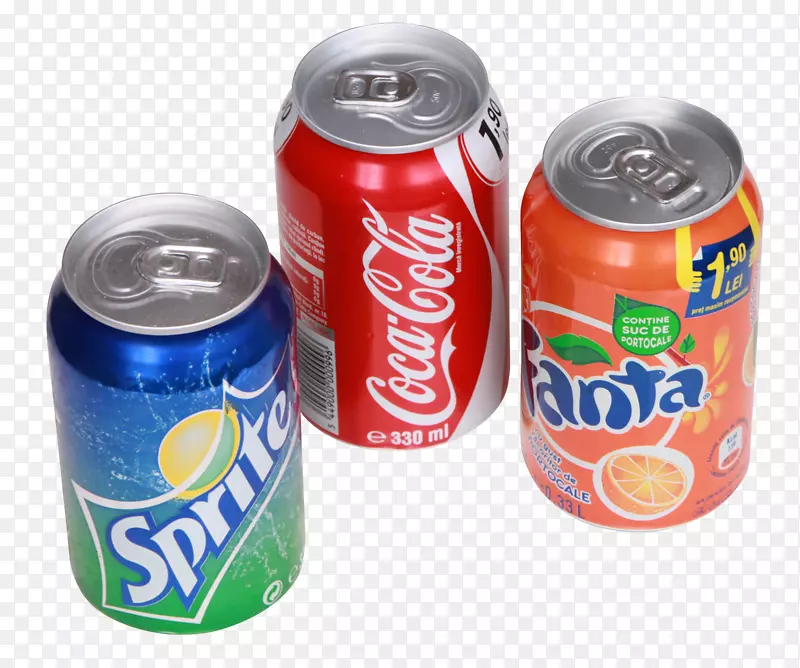 汽水，可口可乐，橙子，芬达，雪碧-苏打水