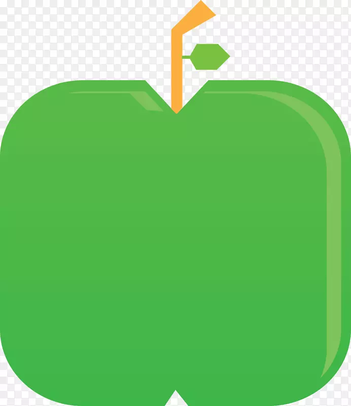 苹果公共领域剪贴画-绿色苹果