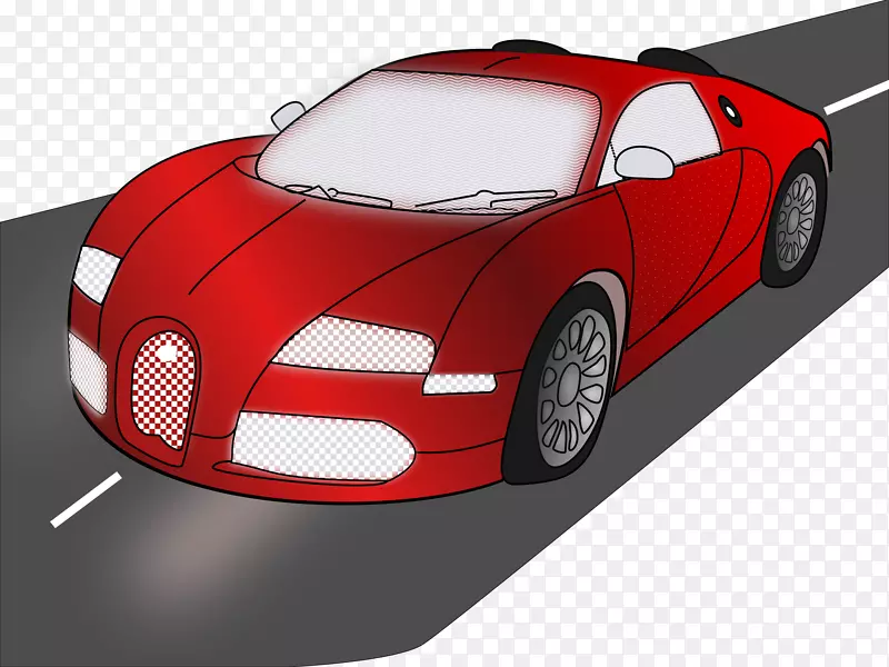 跑车Bugatti Veyron汽车设计-汽车