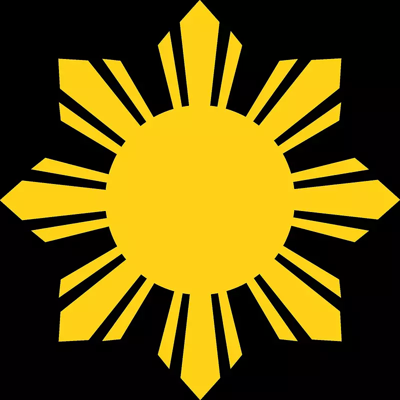 菲律宾t恤旗菲律宾皮诺伊太阳光