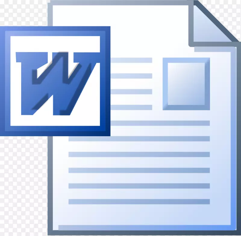 Microsoft Word计算机图标doc-word