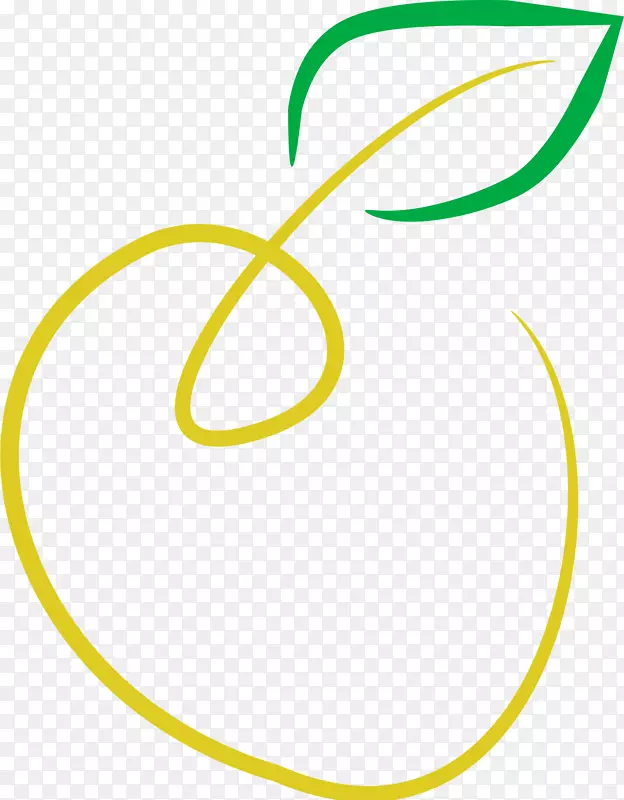 苹果剪贴画-绿色苹果