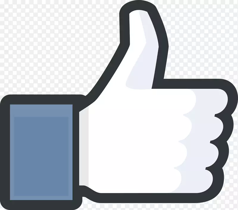 社交媒体facebook拇指信号像facebook上的按钮一样的电脑图标
