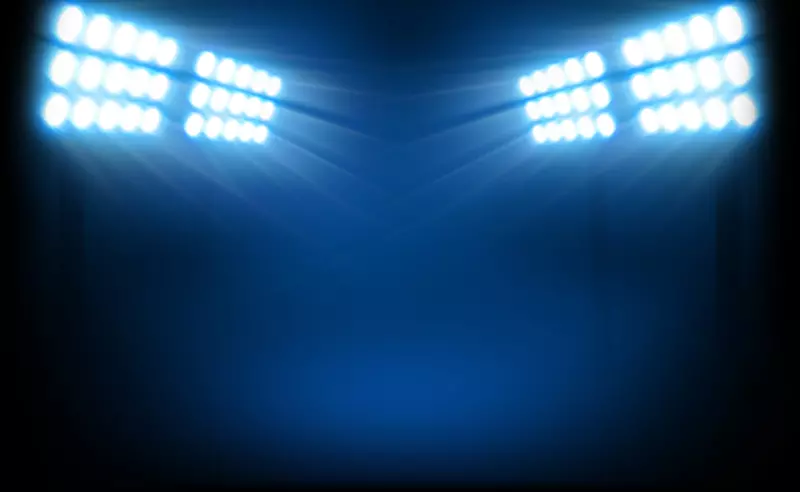 足球照明.专用体育场剪贴画.闪光灯