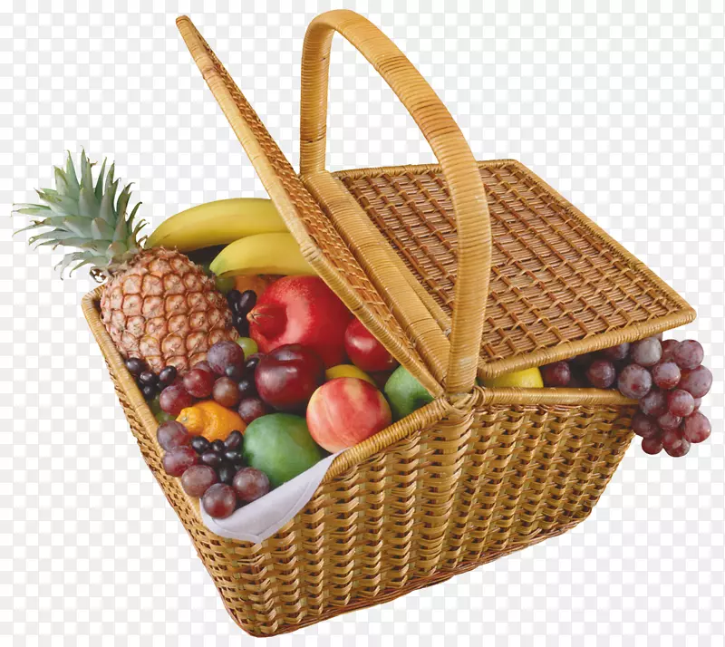 水果野餐篮夹艺术篮
