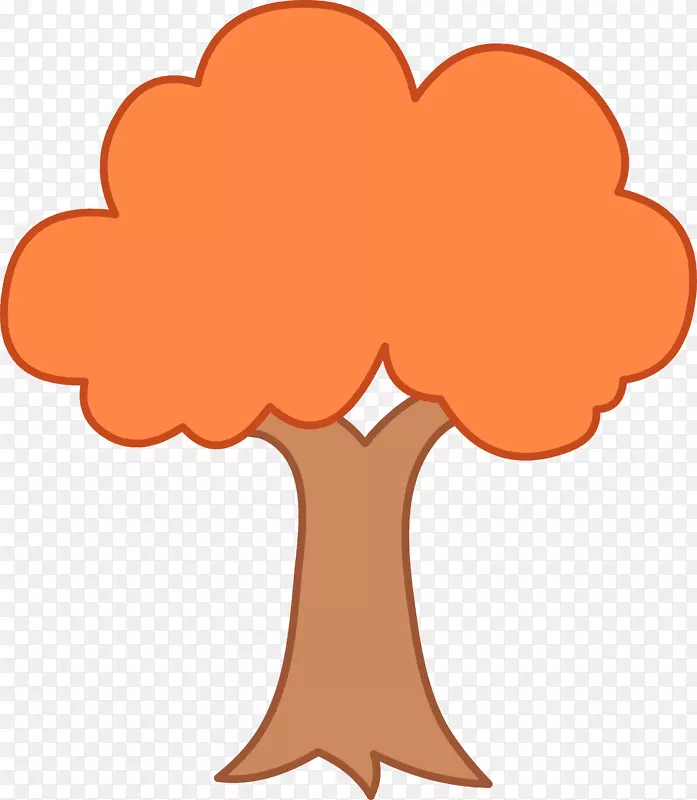 树画剪贴画-橘子树