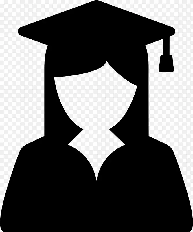 毕业典礼大学电脑图标广场学术帽学术着装场