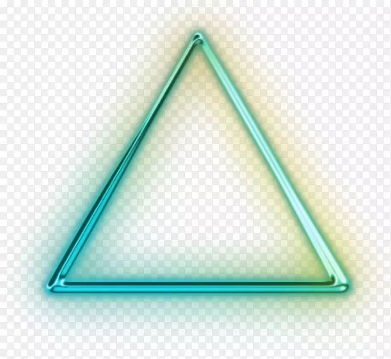 三角绿色c-生命营销绿松石-霓虹灯